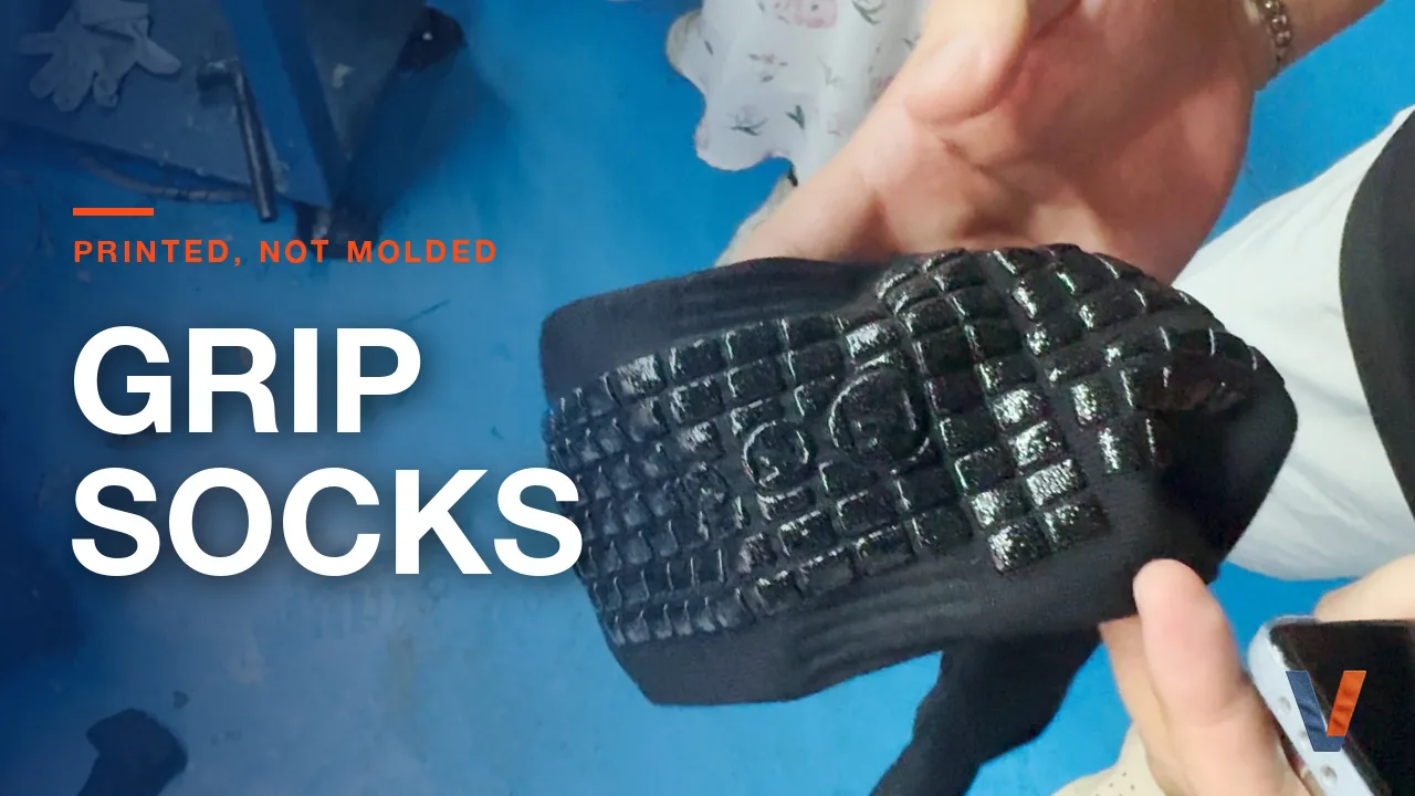 La fabrication des chaussettes de grip